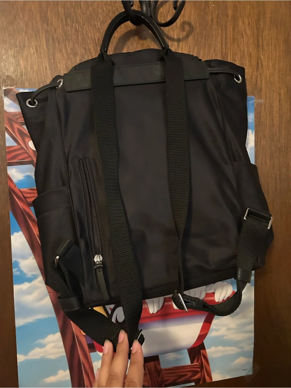 Tory Burch Nylon Flap Backpack